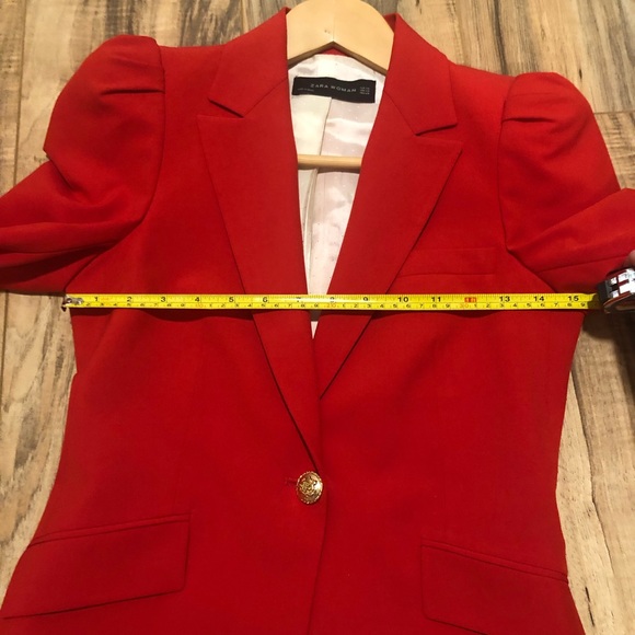 SOLD - NWOT Zara Red Blazer/Kate Middleton - Picture 6 of 8